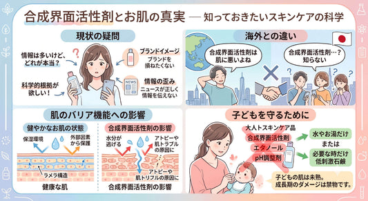 合成界面活性剤 意見が違う、美容と研究❗