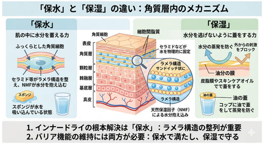 保湿と保水の違い