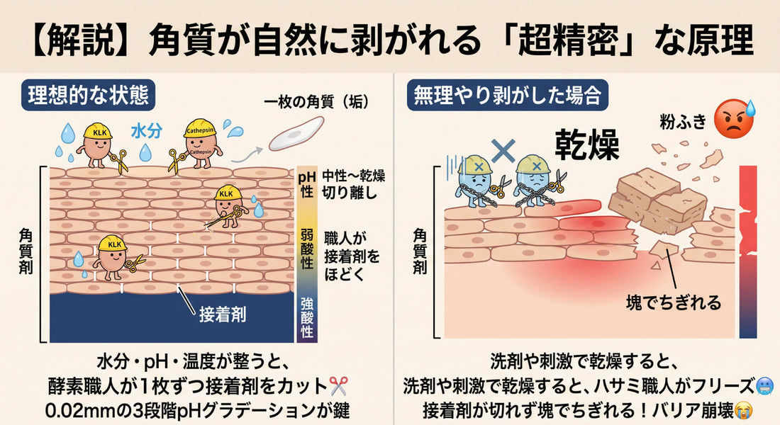【重要】角質が剥がれるのは、なぜ❓基本中の基本✨VISISのリピ率の正体❗
