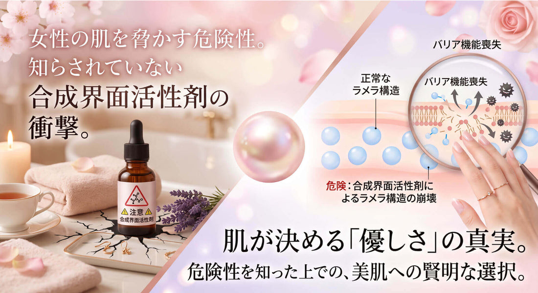 【重要】科学的に見る、合成界面活性剤悪さ‼️論文が証明する❗
